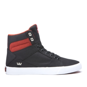 Supra ALUMINUM Høye Sneakers Dame Svart/Hvite | NO-92928